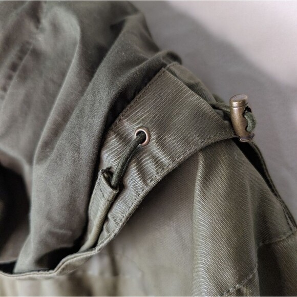 J. Crew Jacket Enfield Waxed Field Utility Army Green Men's Large - Picture 8 of 10